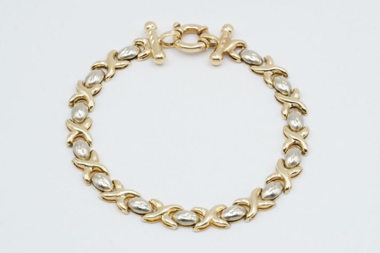 Arany Női XO Bicolor Karlánc 14K