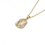 Arany bicolor jezus medal 14k a177 – használt arany ékszer a hasznaltarany.hu piacterén