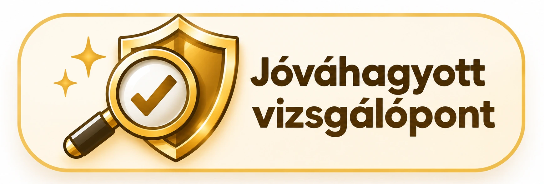 Jóváhagyott vizsgálópont